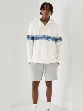 AMERICAN EAGLE BONFIRE FLEECE BAJA HOODIE!